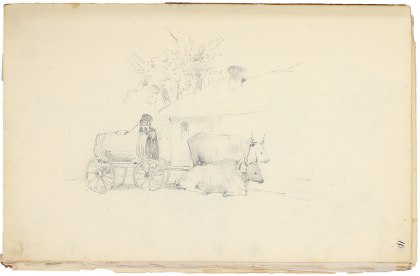 Штернберг Василий Иванович. Альбом рисунков с пейзажами, портретами и набросками 